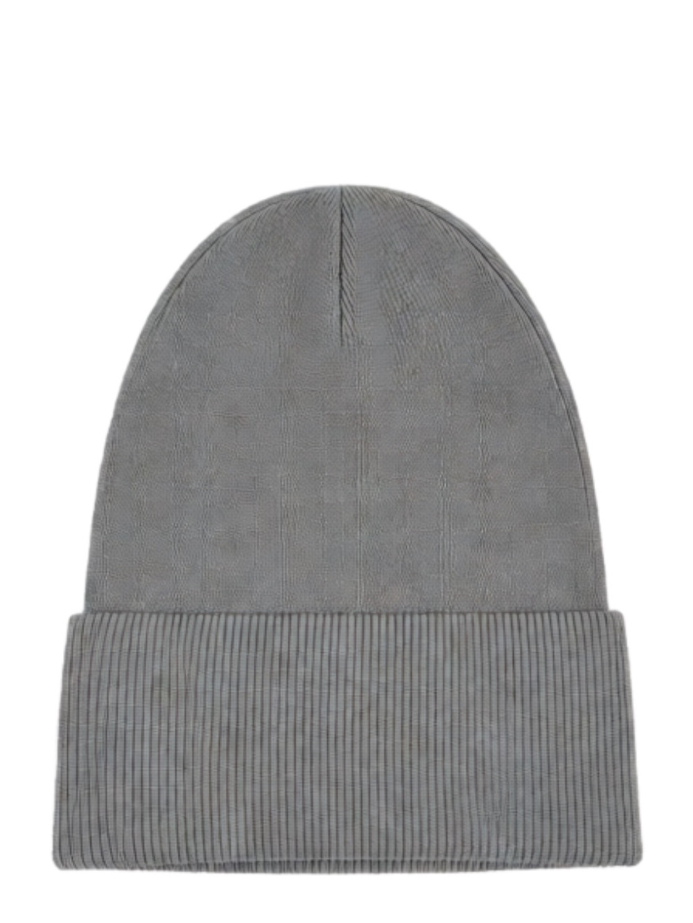 Classic Gray Knit Cuffed Beanie